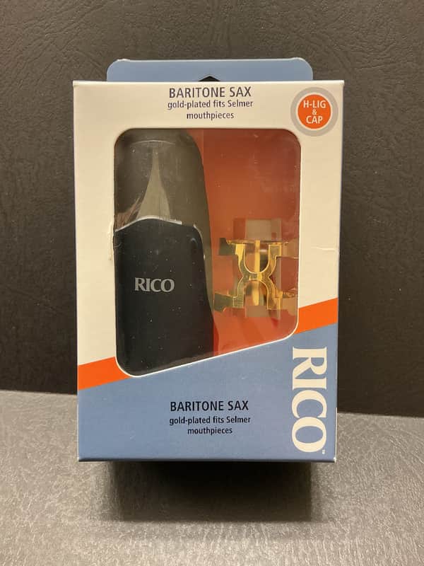 Rico H-Ligature & Cap for Eb Baritone Saxophone Fits Selmer HBS2G image 1