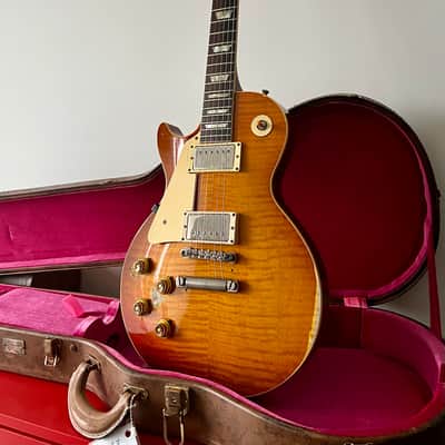 Gibson Les Paul 1959 Reissue 2023 - Gemini Burst - Brazilian board - Ultra Heavy Aged Murphy Lab image 6