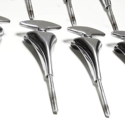 (8) Sonor Bass Drum Tension Rods & Claws, Original Washers - 1960s Teardrop Era / INSPECTED & TESTED image 5