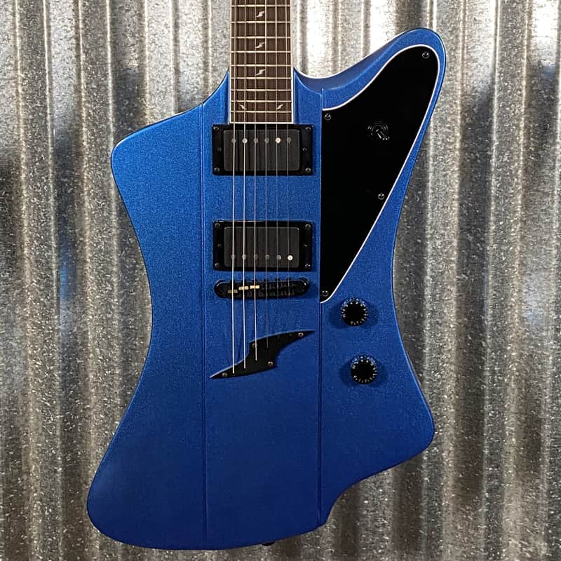 Westcreek Guitars Mirage T Bird Style Dual Humbucker Guitar Blue #0018 Used image 1