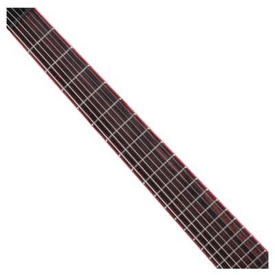 Schecter Sunset-7 ET Red Dawn 7-String Electric Guitar - Gloss Black image 3