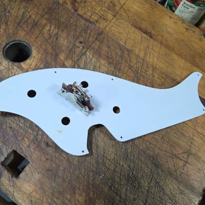 Vintage RARE 1961 Harmony Made Silvertone for Sears Stratotone Guitar Pickguard Three Way Switch Luthier Parts image 5