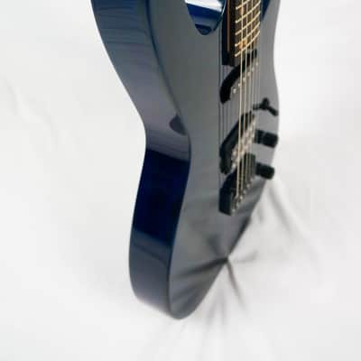 Swisher Handmade Machine 6 2022 Indigo Blue Electric Guitar image 9