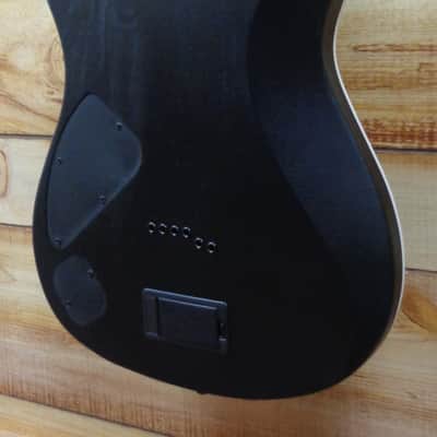 Used Ibanez Iron Label FRIX6FEAH 6 String Electric Guitar Charcoal Stained Flat image 6