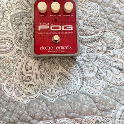 Electro-Harmonix Micro POG Polyphonic Octave Generator 2007 - Present - Red / Gray image 1