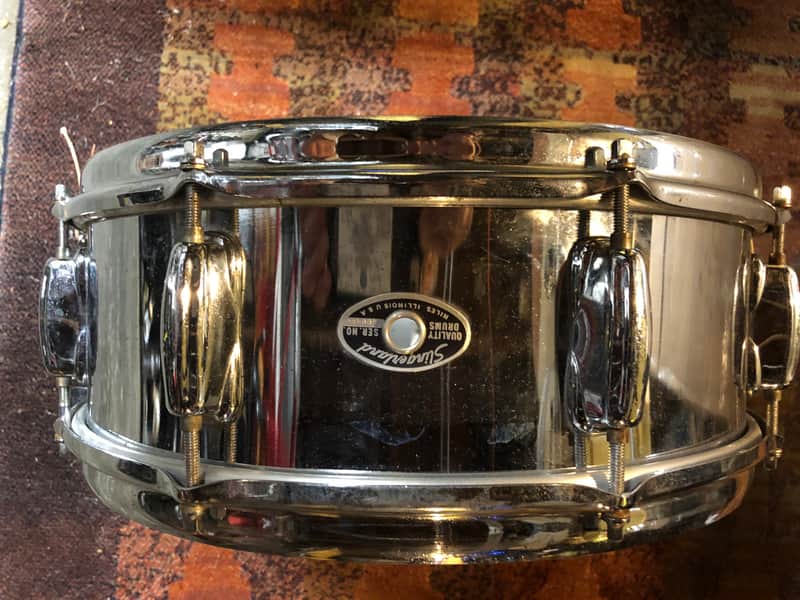 Slingerland 8 lug - Chrome Snare Drum image 1