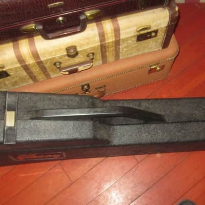 ~1983 Gibson Protector Case Black w/ Blue Interior image 2