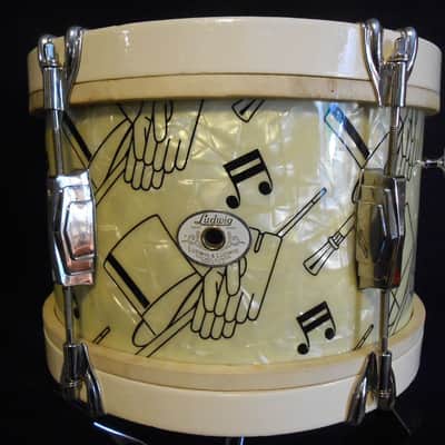 Ludwig and Ludwig Top Hat and Cane, Swing Sensation,  1940s Original Drum Set image 3