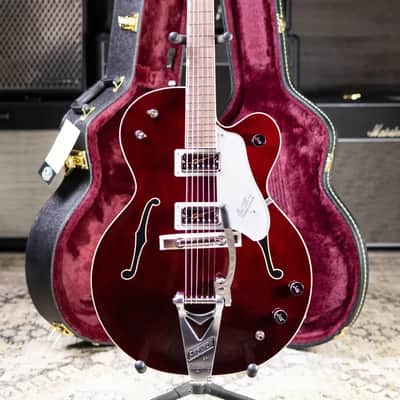 Gretsch G6119T-62 Vintage Select Edition '62 Tennessean Hollow Body with Bigsby Electric Guitar - Dark Cherry Stain with Hardshell Case image 17
