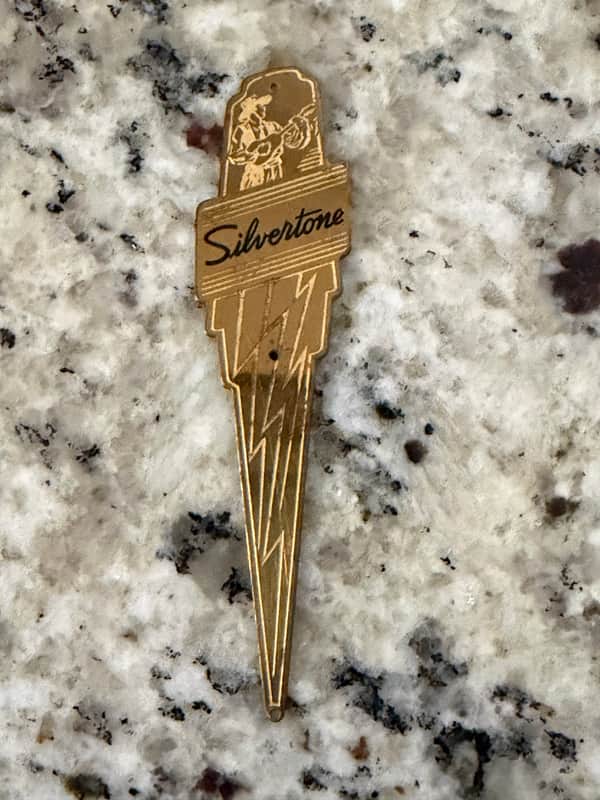 Silvertone Lap Steel Logo Emblem Badge 50s-60s image 1
