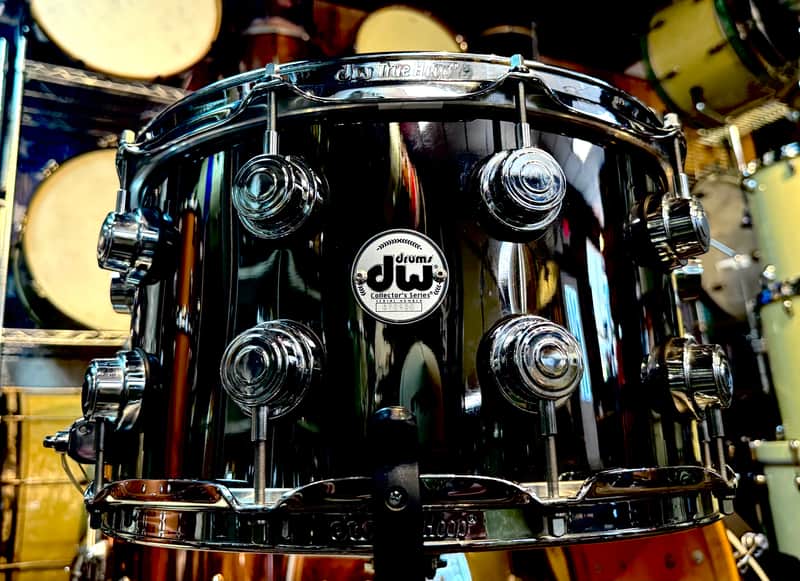 DW 14x8 Collector’s Black Nickel Over Brass Snare Drum image 1