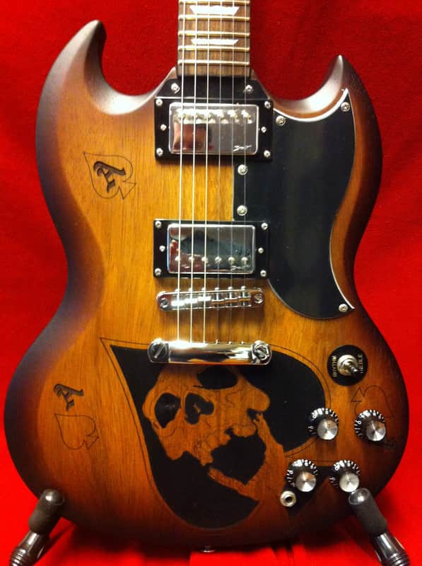 Spear S100 S MOP Open Pore 2013 SG Style Electric Guitar W/Gig Bag and DVD image 1