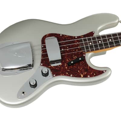 Fender Custom Shop 1960 Jazz Bass NOS Inca Silver image 1