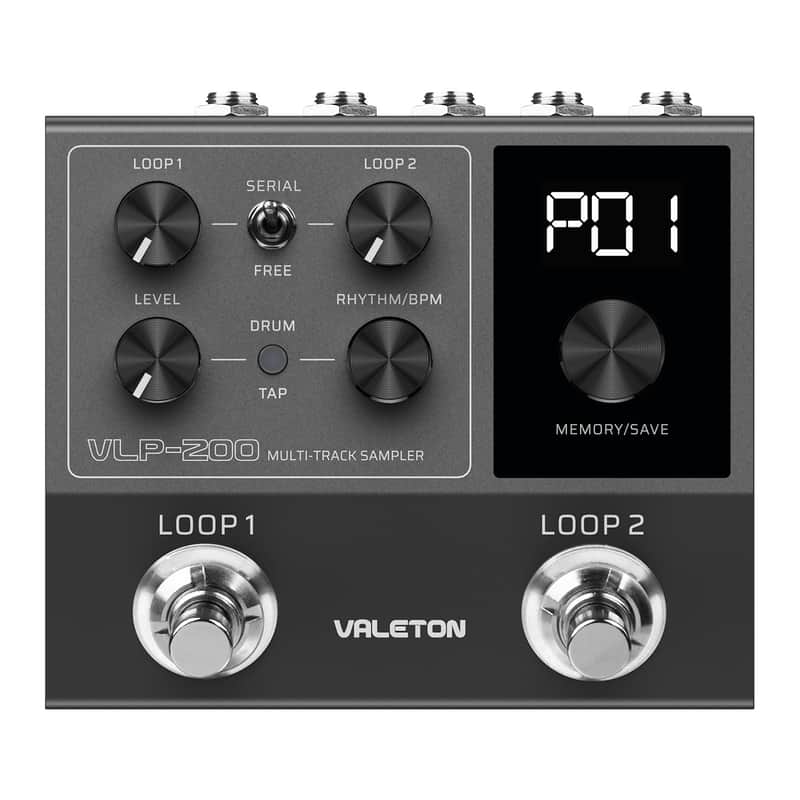 VALETON Looper Pedal Dual Track Stereo Looper for Guitar, Bass, Keyboard, Vocals Drum Machine 99 Project Storage spaces Software Support VLP-200(Shipping from US Local warehouse) image 1