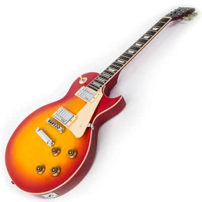 Vintage V100 ReIssued Electric Guitar - Cherry Sunburst (V100CS) image 5