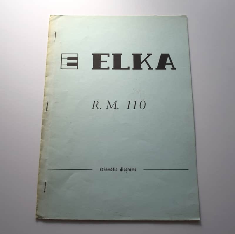 ELKA RM110 Service manual repair Schematic diagrams Schema R.M. 110 Power Amplifier image 1