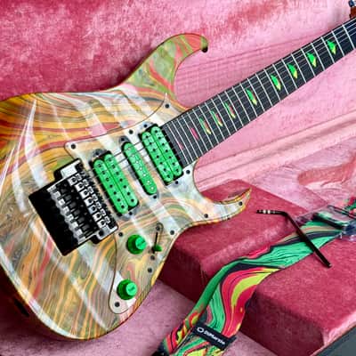 Ibanez UV77-MC Steve Vai Signature Universe 1991 - Multi-Color image 13