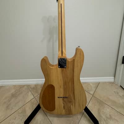 Partscaster Thinline S-Style - Turquoise Stain (Semi-Hollow Fender Strat) image 9