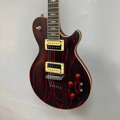 Michael Kelly Patriot Decree SB Electric Guitar-Trans Black Open Pore (Left-Handed) *USA Small Business* image 2