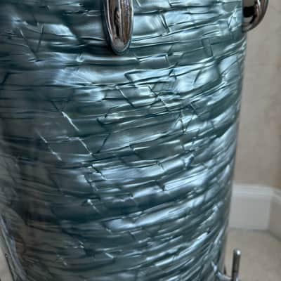 Gretsch Vintage 1951 Round Badge 14” x 21” Cocktail Snare Drum 50s - Blue Pearl image 19
