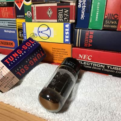 NOS BlackPlate TungSol 6L6GB DGetter PowerTube ~ Grail Audio (KT66 5881 7581A) ~ Neutral Tone Detailed Open Musicality High Resolution Sound Reproduction image 2