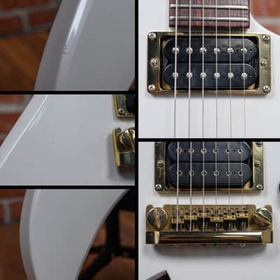 B.C. Rich USA Bich 6 Glitter Rock White 1981 w/Hard Shell Case image 16