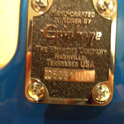 Epiphone Thunderbird Non Reverse 1995 blue image 13