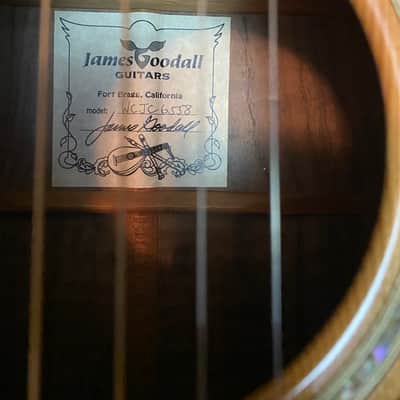 Goodall master Cedar/ AAA Claro Walnut Concert Jumbo Cutaway, with case. image 21