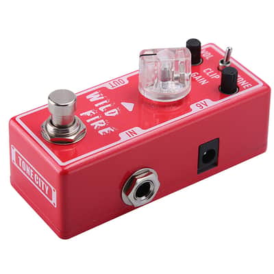 New Tone City Wild Fire Distortion Mini Guitar Effects Pedal image 2