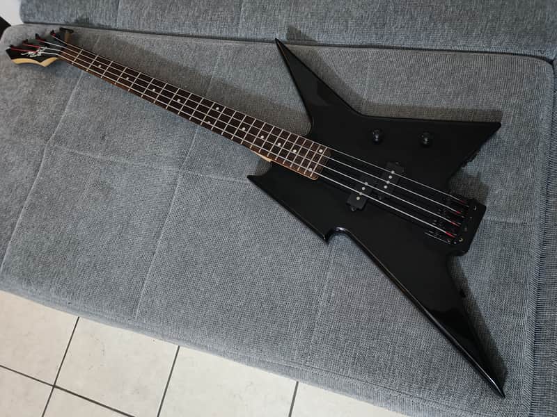 B.C. Rich Ironbird Bass 1987 - 1995 - Black Reverse Headstock Ultra Rare image 1