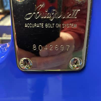 Aria Pro II SL-DX3 electric guitar in blue - Made in Japan image 20