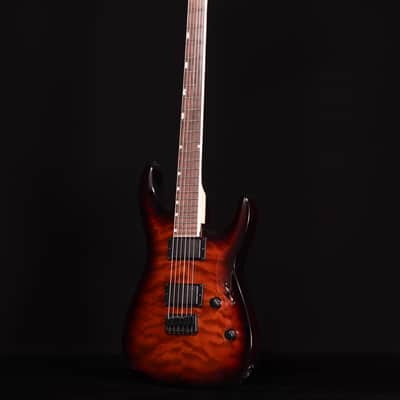 ESP LTD MH-200HTQM, Dark Brown Sunburst image 6