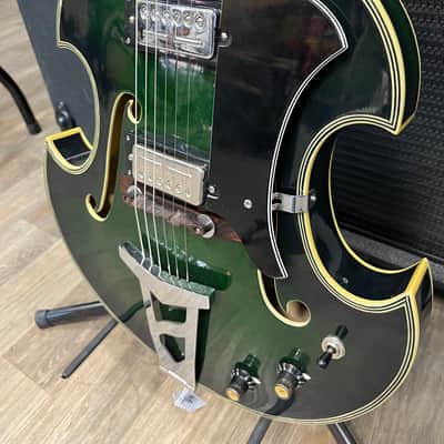 Firstman Liverpool Violin Hollowbody Electric Guitar ‘67-‘69 - Green Burst image 4