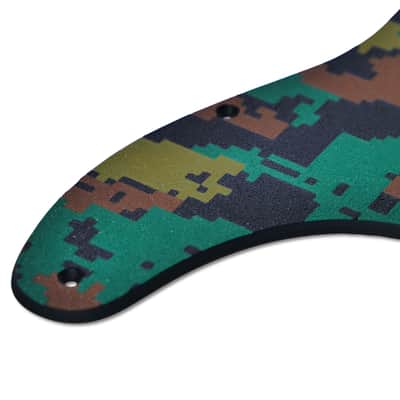 Custom 8-Hole Telecaster Pickguard - Artisan Series - Forest Digital Camo image 9