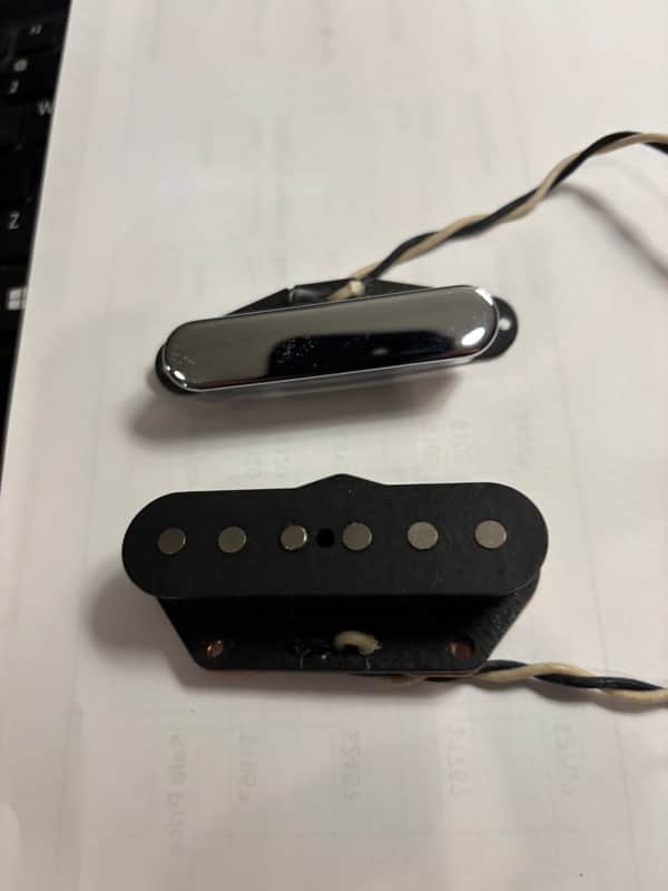 Lindy Fralin Fralin Vintage Hot Tele Set of 2 Pickups - Neck 2% overwind, Bridge 5% overwind 2025 - Neck - Chrome, Bridge - Black image 1