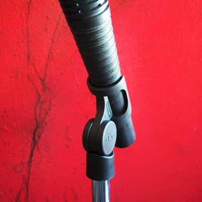 Vintage RARE 1980's AKG D70ME dynamic cardioid microphone 620 OHMS w mic clip drums horns image 7