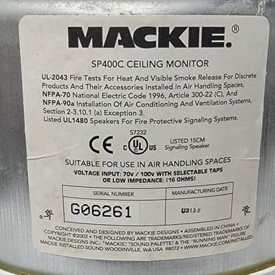 (2) EAW CIS400 / Mackie SP400C Ceiling Speakers 16 Ohms image 9