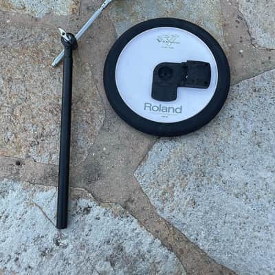 Roland CY-12C Dual-Trigger Cymbal Crash Cymbal Black cy12 c  WITH BOOM STAND image 2