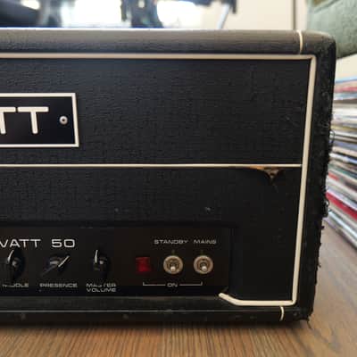 1982 Hiwatt Custom 50 DR504 Black image 2