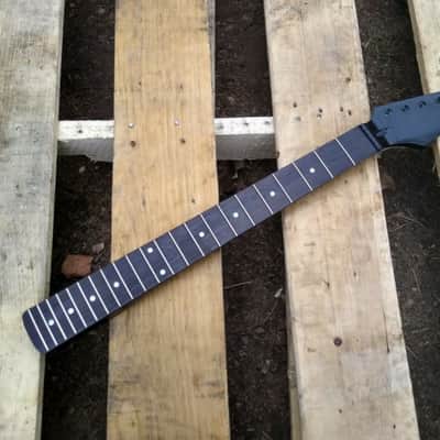 22 SS MODERN BLACK ST GUITAR NECK REPLACEMENT DIY FITS OEM image 2