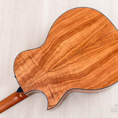 2022 Taylor Custom Grand Auditorium Acoustic Electric Guitar Flame Koa w/ Florentine Cutaway, Short Scale image 16