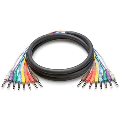 Hosa CSS803 CSS803 8 1/4" TRS Patch Snake - 3 Meter