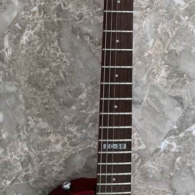 ESP LTD EC-50 Electric Guitar-Red-Open Box Demo W Blemishes/New Tweed King Case image 9
