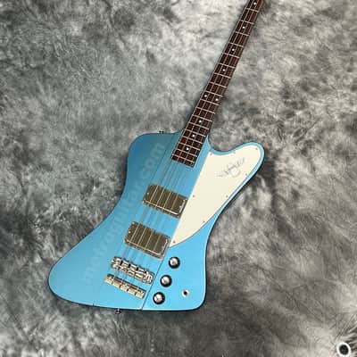 1976 Gibson Thunderbird Bass - Aged Pelham Blue Restoration image 3