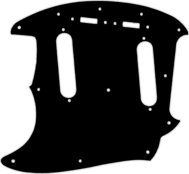 WD Custom Pickguard For Left Hand Fender 2019 Made In Mexico Vintera 60's Mustang #38 Black/Cream/Black image 1