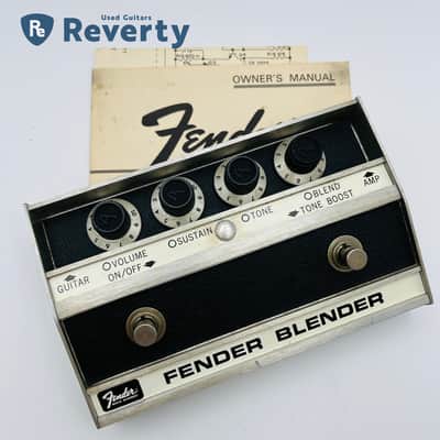 Fender Blender Fuzz 1975 Vintage Guitar Effect Pedal Original w/Manual image 1
