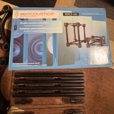 IsoAcoustics ISO-155 Medium Studio Monitor Isolation Stands (Pair) 2017 - Present - Black image 4