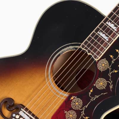 Gibson Custom 1957 SJ-200 Reissue Light Aged Vintage Sunburst image 3