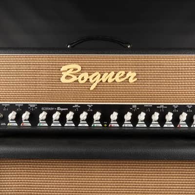 2005 Bogner Ecstasy 101B Top with Bogner 412ST Cab - Black | USA Boutique 3-Channel 100/50-Watt EL34 Tube Guitar Half Stack Amp Head Box with Class A/AB Switch image 3