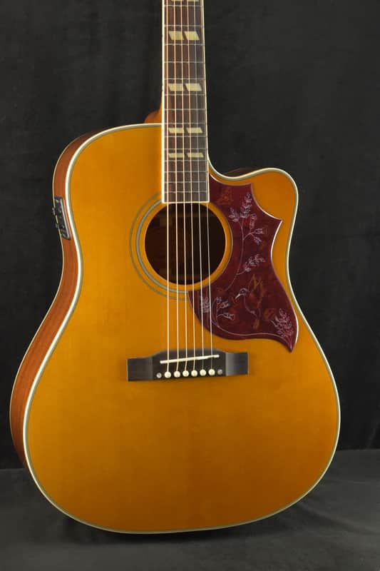 Epiphone Hummingbird Standard EC Electric Cutaway Natural w/ Premium Gig Bag image 1